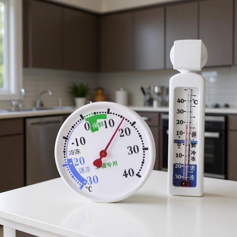 Digitales Kühlschrankthermometer Wasserdichter Temperaturmonitor Dual-Skalen-Anzeige Hängendes Design für den Einsatz im Haushaltsgefrierschrank