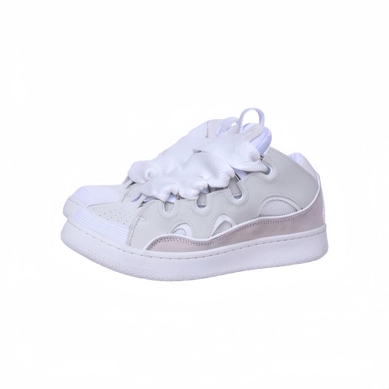 Unisex Retro Classic White Sneakers: Non-slip Outdoor Casual Shoes, Sizes 35-46