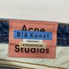 ACNE STUDIOS Indigo Tapered Slim Denim Pants Bottoms 25 blueUsed