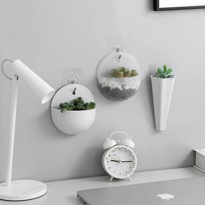 Vaso de Plantador Suspenso de Plástico Decorativo de Parede Vaso de Plantador de Flores Montado na Parede Decoração de Festa de Parede para Jardim Doméstico Interno para Plantas