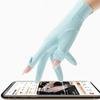Summer and Spring Gloves Two-finger Exposed Gloves Sunproof Women Teens Skin-friendly Cycling Hiking Gloves Mittens
