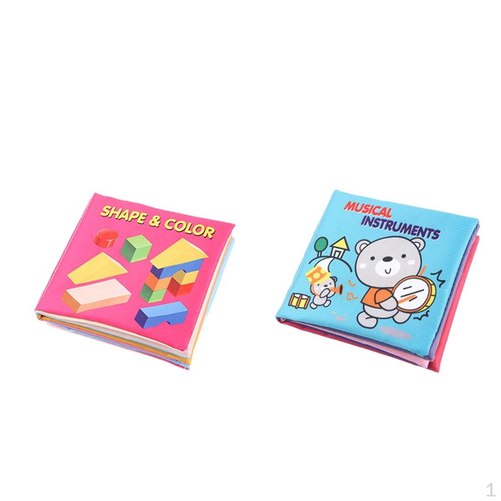 

2pcs Interactive Rattle Book for Toddlers