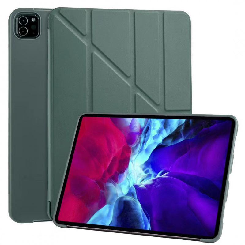 Silicone Full Coverage Foldable Soft Shell Case for iPad 9.7, 10, 10.2, Air 4 10.9, and Pro 11