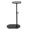 C Shaped Side Table Adjustable Height Versatile 360 Degree Rotation Wooden C Shaped Coffee Table