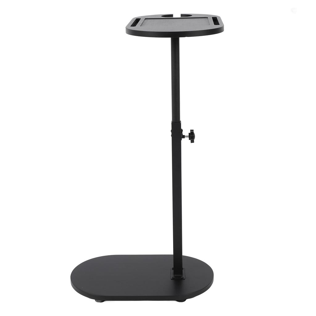 C Shaped Side Table Adjustable Height Versatile 360 Degree Rotation Wooden C Shaped Coffee Table