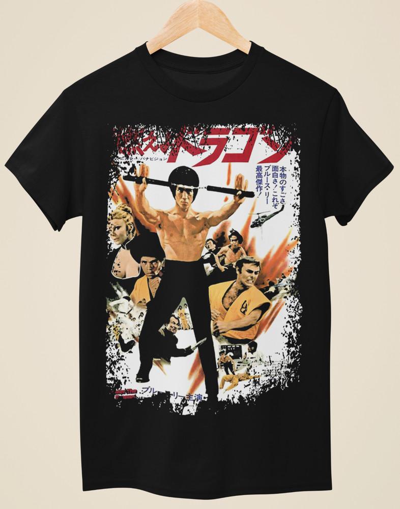 Enter the Dragon - Japanese Movie Poster Inspired Unisex Black T-Shirt Unisex T-Shirt M