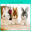 Adorable Long-eared Bunny Plush Toy Cute White Rabbit Stuffed Animal For Kids