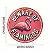 Vintage Flamingo Aluminum Metal Sign 8x8 Inch Wall Art Durable Indoor Outdoor Decor