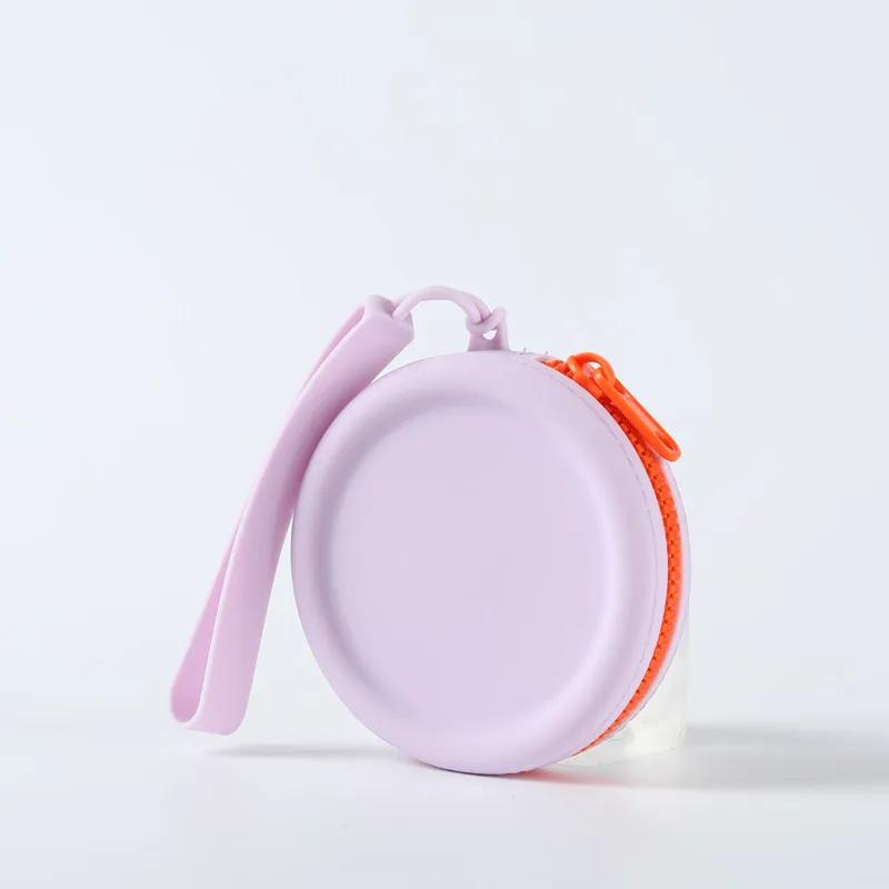 

Dog Treat Training Pouch, Portable Silicone Dog Food Treat Pouch with Lanyard and Hook for Outdoor Walking Supply Storage Bag фіолетовий