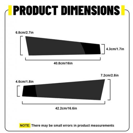 Black Pillar Posts Fit Porsche Panamera 2009-2014 2010 2011 2012 2013 Trim Cover