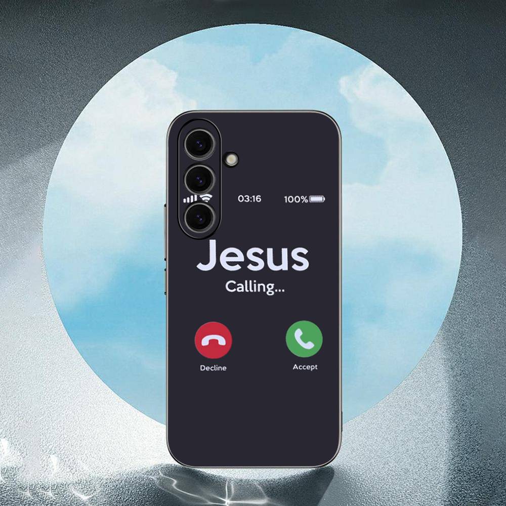 

Faith Christian Religious Jesus Luxury Unique Luxury Black Phone Case For Samsung Galaxy S23 S24 S25 Ultra S22 Plus S21 SamsungS21ultra