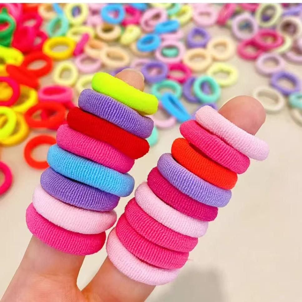 Koreanische Elastische Kleine Gummibänder: Kinderfreundliche Haargummis für Mädchen & Frauen. Süß, bequem und ideal für jede Frisur.