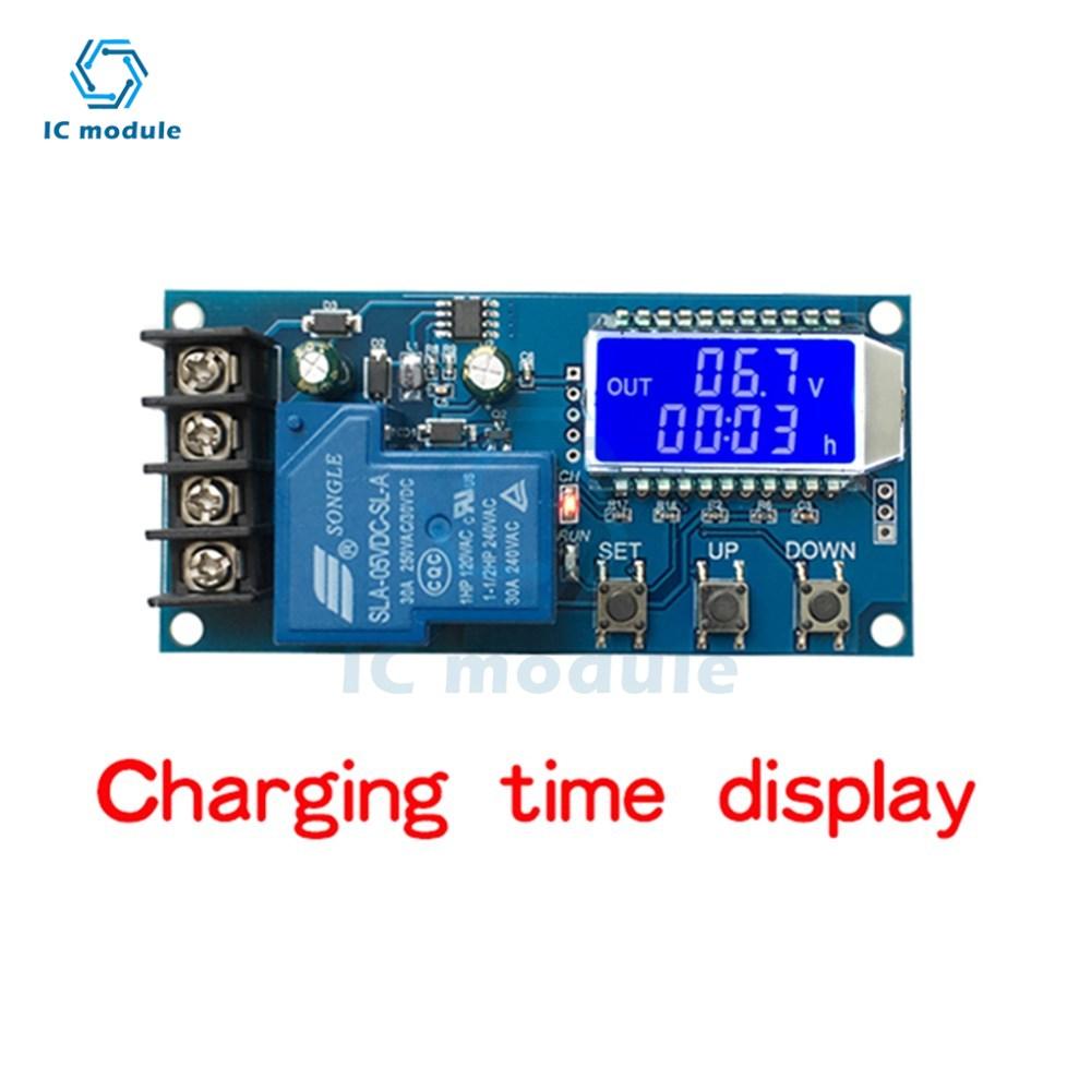 6-60V 30A 10A Lead-acid Solar Battery Charge Controller Protection Board Charger Time Switch 12v 24v 36v 48v Battery Capacity