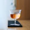 CRISON INF05 Vertical Striped Crystal Glass for Cocktails Home Use - Elegant Glassware for Mixed Drinks And Beverages