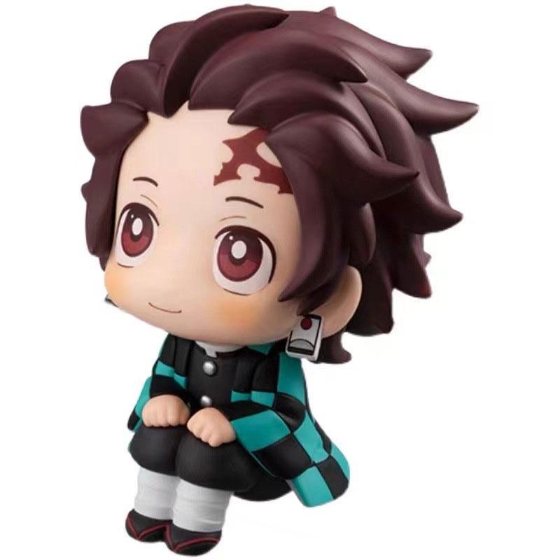

Authentic Q Version Sitting Tanjiro And Nezuko Anime Figures Perfect For Car Cake Decoration Kamado Tanjirou