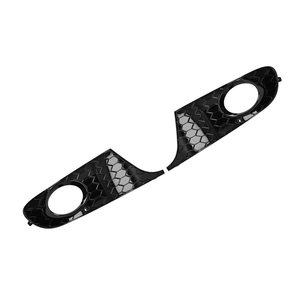 Pair Front Fog Light Frame Honeycomb Grille Cover 5K0 853 665 Fit for MK6 TDI TSI 2009‑2013
