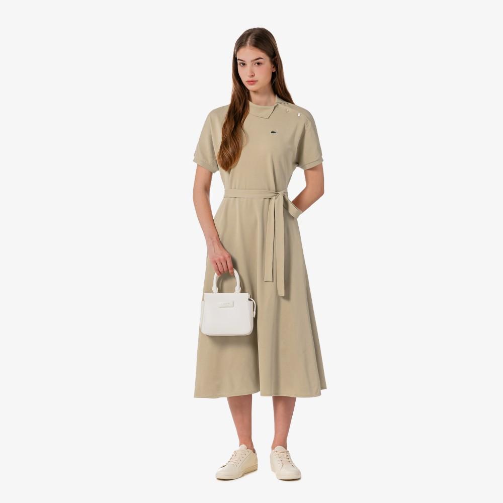 [Lacoste] Women's Diagonal Placket Polo Dress EF508E-56G02S