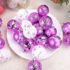 24pcs Shatterproof Painted Christmas Balls Pendant Christmas Tree Pendants  Holiday Party Ornament