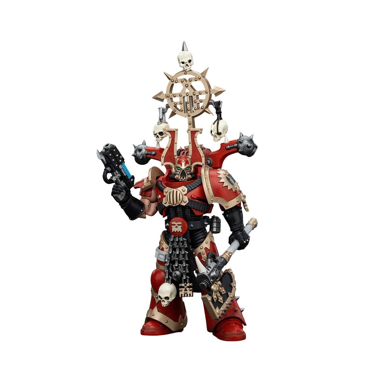 

JOYTOY Warhammer World Eater Khorne Berzerker Berzerker Scale Action Completed 40,000 (with Icon) 1/18 Figure,