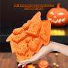 Mixed Halloween Theme Silicone Mold Ghost Tray with Spider Pumpkin Bat Skull Pattern Baking Tools for Chocolate Jelly Decoration
