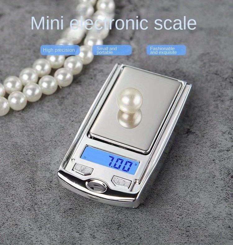 1 Pc Car Key Style Jewelry Scale, Portable Digital Pocket Palm Gram Scale for Gold and Carats, 0.01g / 100g or 0.01g / 200g