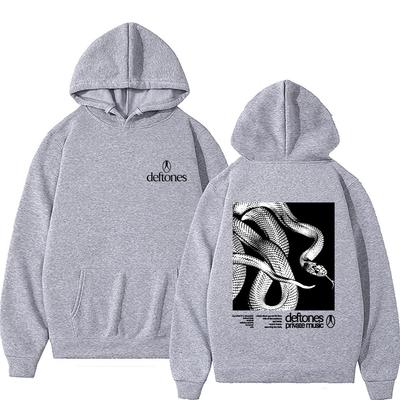 Rockband Deftones Private Music Schlange Grafik Hoodie Herren Damen Kleidung Alternative Heavy Metal Hoodies Männlich Vintage