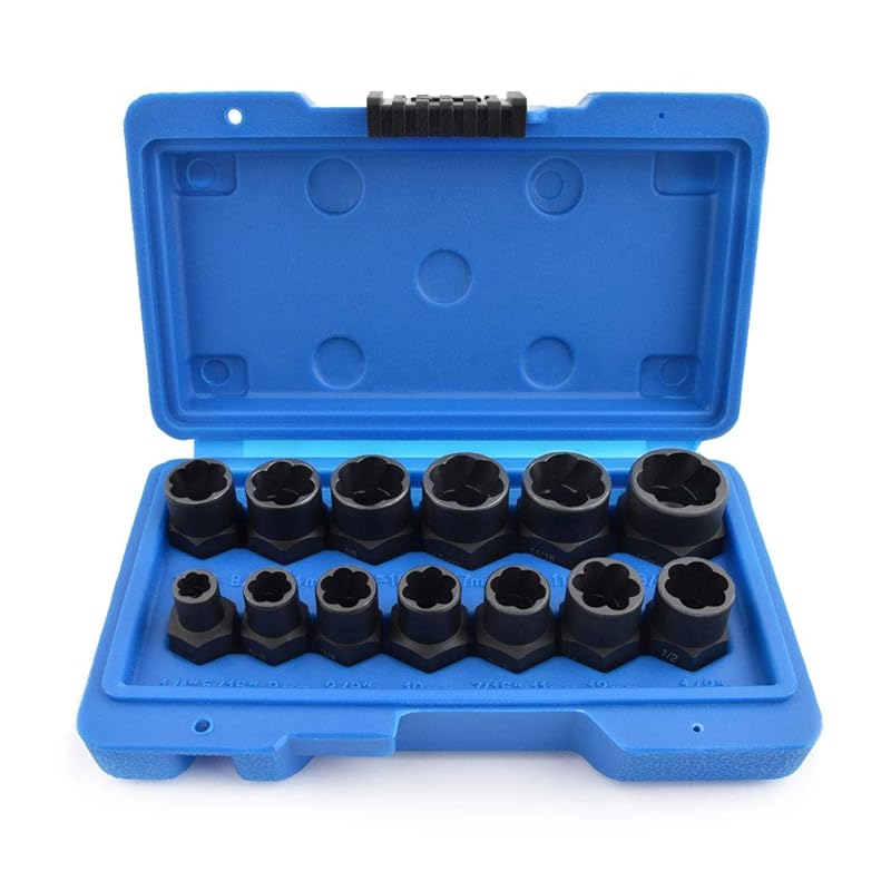 

Gunpla nut twister 13PCS nut extractor socket nut remover socket set Removing crushed bolts and nuts
