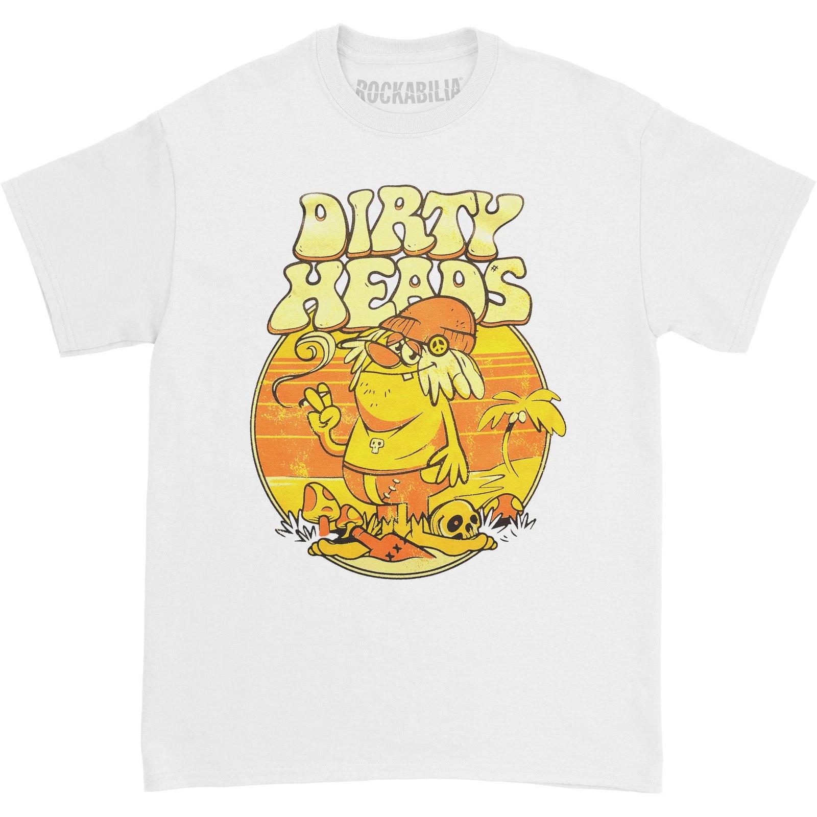 Men s Dirty Heads Hippy T-shirt XX-Large White XL
