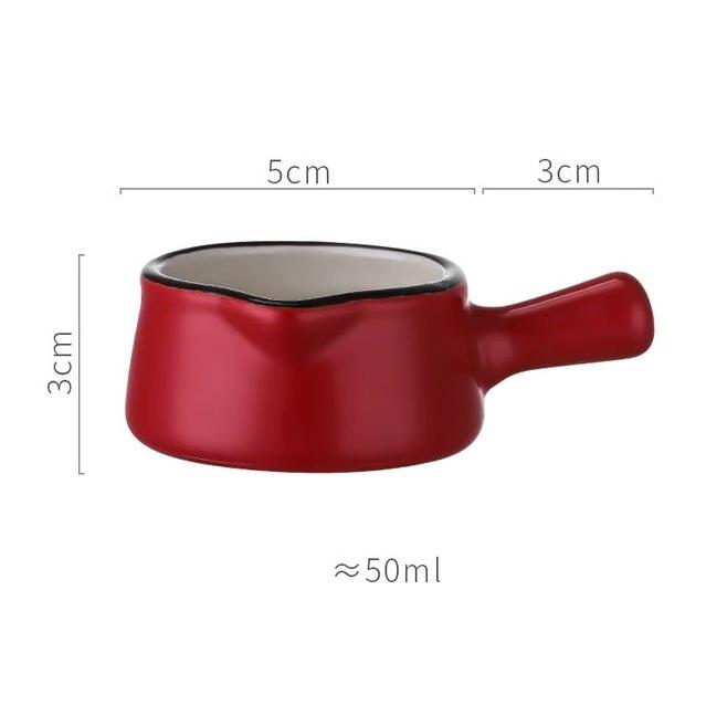 

Мини-керамическая соусница, молочник с ручкой, блюдо для приправ, стакан для уксуса, соусник, молочник, банка для кофейного сиропа, миски для макания