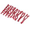 RC Car Suspension Arm Set Aluminium Alloy Front Rear Swing Arms with Ball Head for ARRMA 1 8 KRATON 6S Red