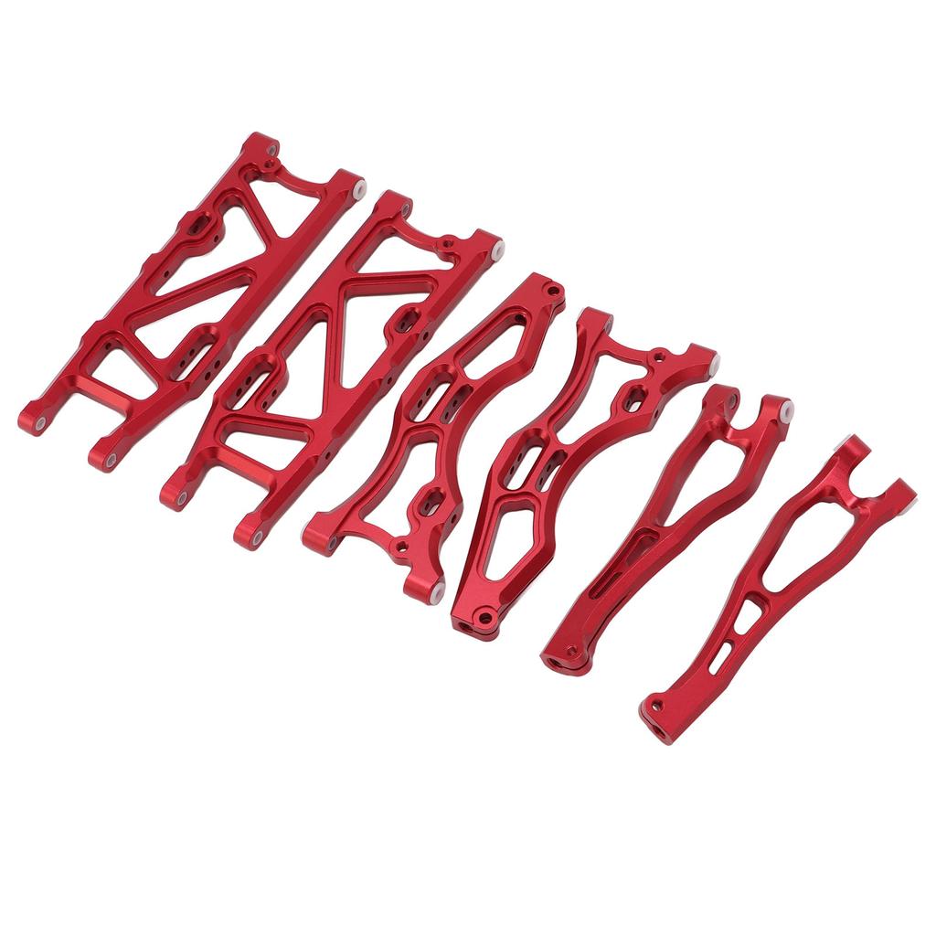 RC Car Suspension Arm Set Aluminium Alloy Front Rear Swing Arms with Ball Head for ARRMA 1 8 KRATON 6S Red