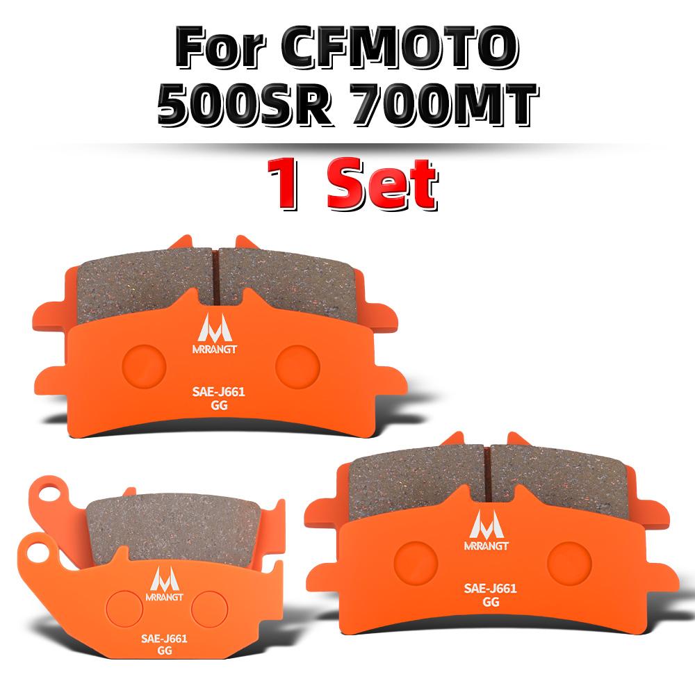 MRRANGT Low Noise High Performance Motorbike Ceramic Brake Pads Set Fit for CFMOTO 800MT 800NK 700CL-X 700MT 675SR 675NK 500SR