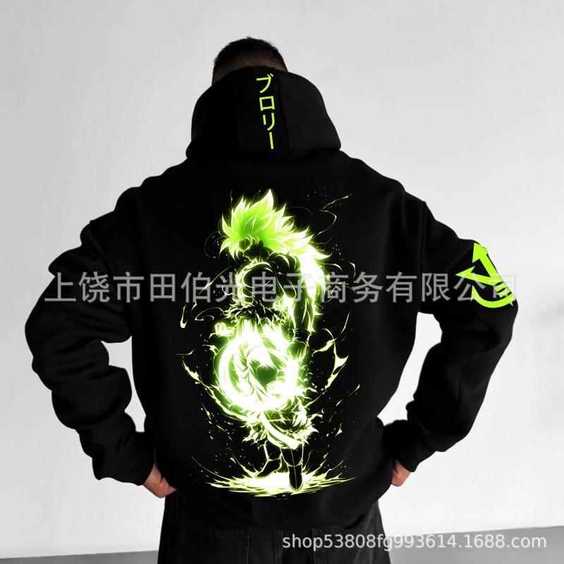 Dragon Ball Z Goku 3D Digital Print Hoodie Men Loose Fit Casual Sweatshirt
