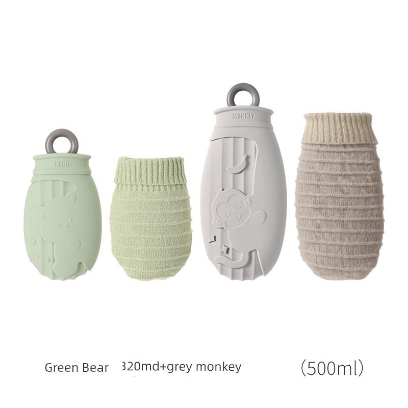 Fasola Small Hot Water Bag, Water-Filled Hot Water Bag for Menstrual Pain Relief, Mini Hot Compress Bag for Girls, Silicone Hand Warmer Bag