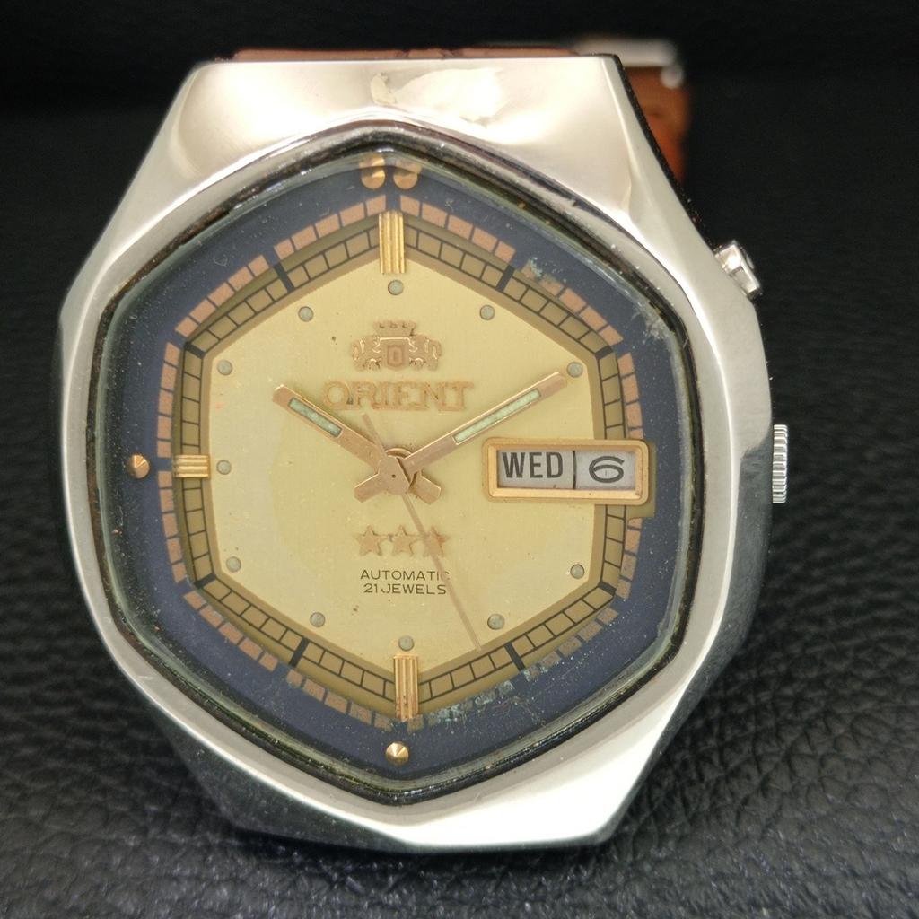 JAPAN VINTAGE ORIENT AUTOMATIC 46941 MENS ORIGINAL DIAL WATCH A705001-1