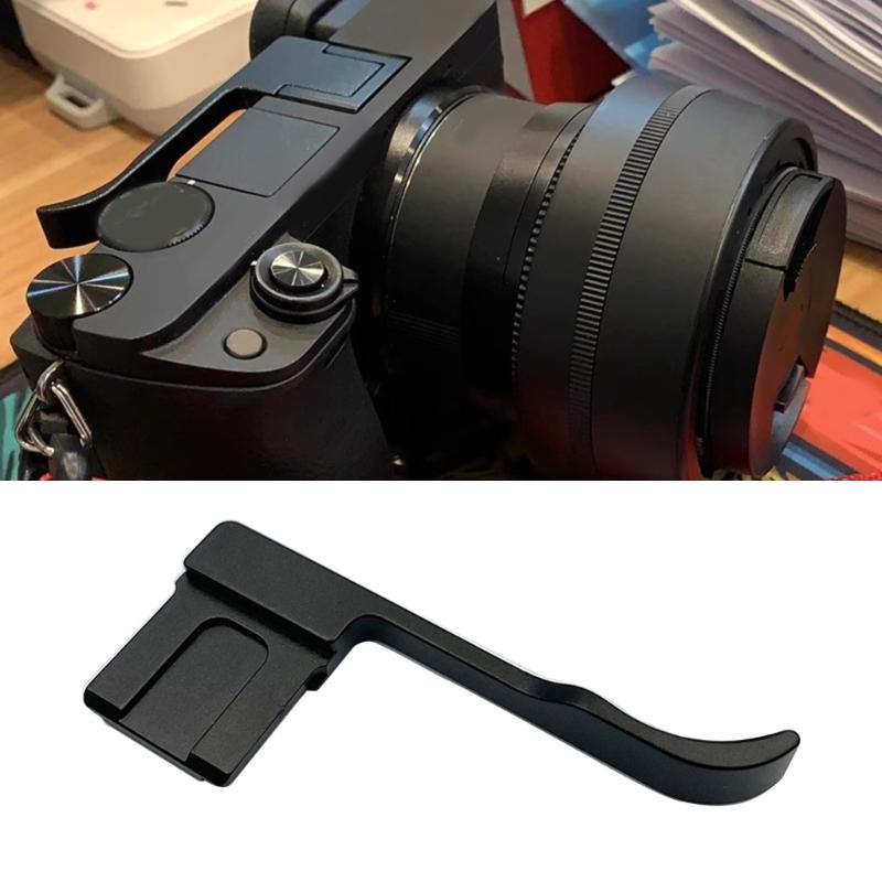 Thumb Up Grip for A6000 A6500 with Hot Cold Shoe Cover Mirrorless Camera Metal Finger Thumb Rest Handle Replacement