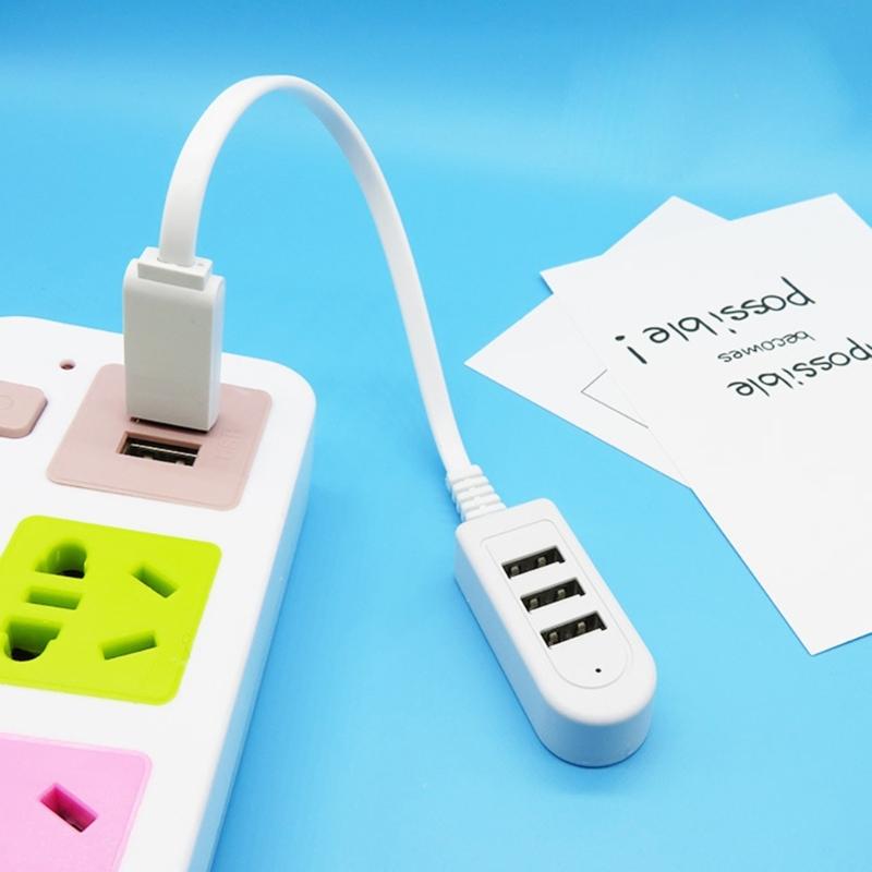 3 In 1 Splitter Usb Multi-function 3A Charger Portable Converter Extension Line Expansion Multi-port HUB Data Cable