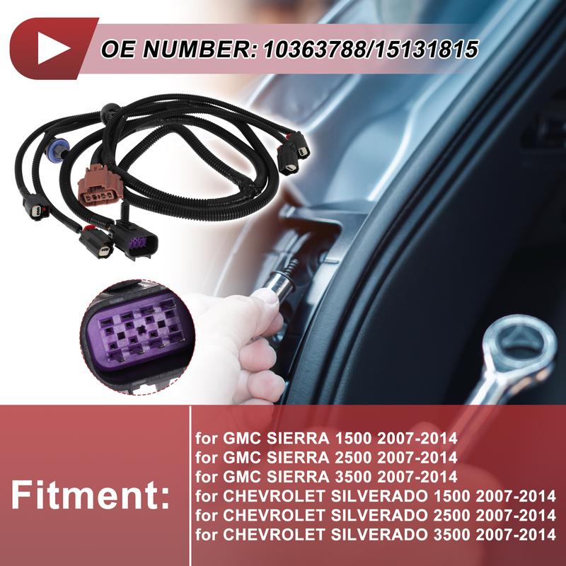 X Autohaux License Plate Light Socket Wiring for GMC SIERRA 1500 No.10363788 Bulb Pigtail