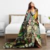 Z-Zeldas Green Hero Stained Glass Link Blankets Fleece Summer Air Conditioning  Multifunction Warm Throw Blanket for Home Quilt