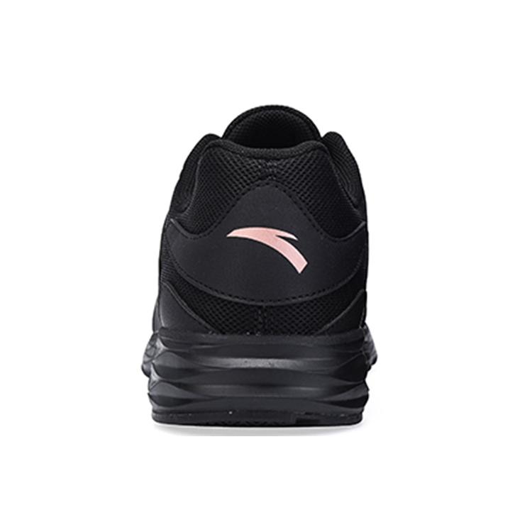 New Anta Cushioned Slip Resistant Abrasion Resistant Low Top Casual Running Shoes Women's Black Pink 922355592-1