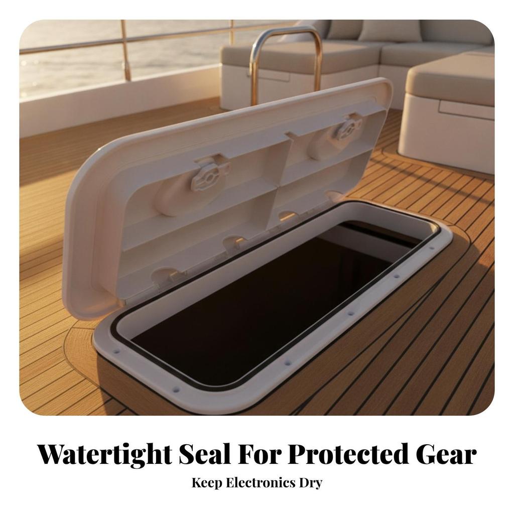 Marine Hatch Cover with Frame Flush Mount Boat Deck Gasket Heavy Duty