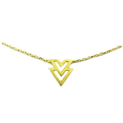 [P6962] - Handmade Gold 'Boho' Necklace - 10x9 Mm