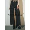 Spring New Women's Clothing Nautica Style Versatile Pocket Decoration High Waist Wide Leg Long Denim 8307049