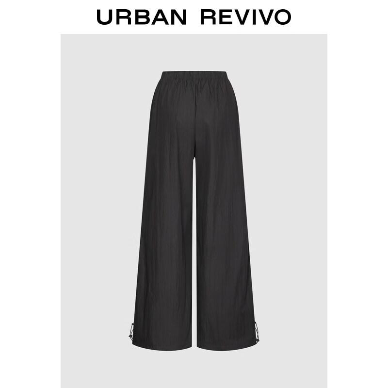 UR2026 Women s Pleated Cargo Wide-Leg Pants M темно серый