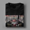 Men Women Strawberry Jams But My Gun Don't Raccoon T Shirt Pure Cotton Graphic Printed Tee Shirts  Clothing Outfits