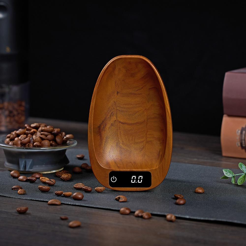 Touchscreen Coffee Scale Tortoise Shell Pattern Coffee Bean Tray Digital Scale  Seasonings