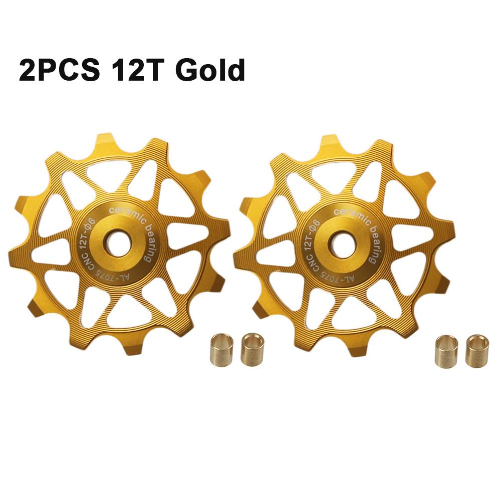 2 szt. 12T 14T Rowerowe Łożysko Ceramiczne Kółko Przerzutki Tylnej Rolka Prowadząca Napinacz Do SHIMANO SRAM DEORE GX Kółko Napinające Części Rowerowe