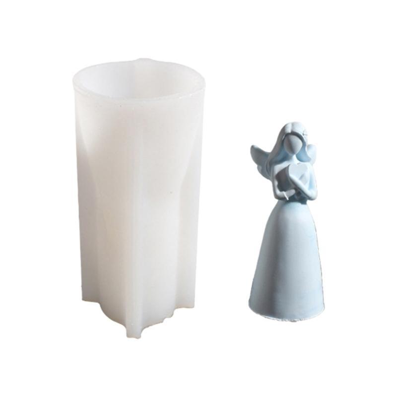 F3KD Silicone Angel Shaped Mold for Creating Epoxy Resin Handmade Wedding Decoration Mould Handmade Tool