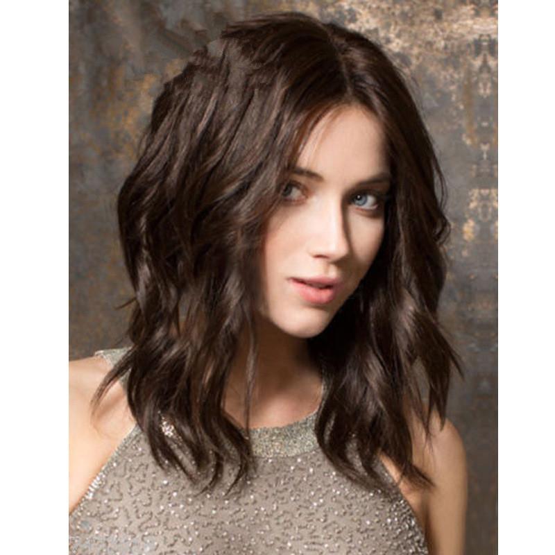 

Женские черные средней длины кудрявые волосы