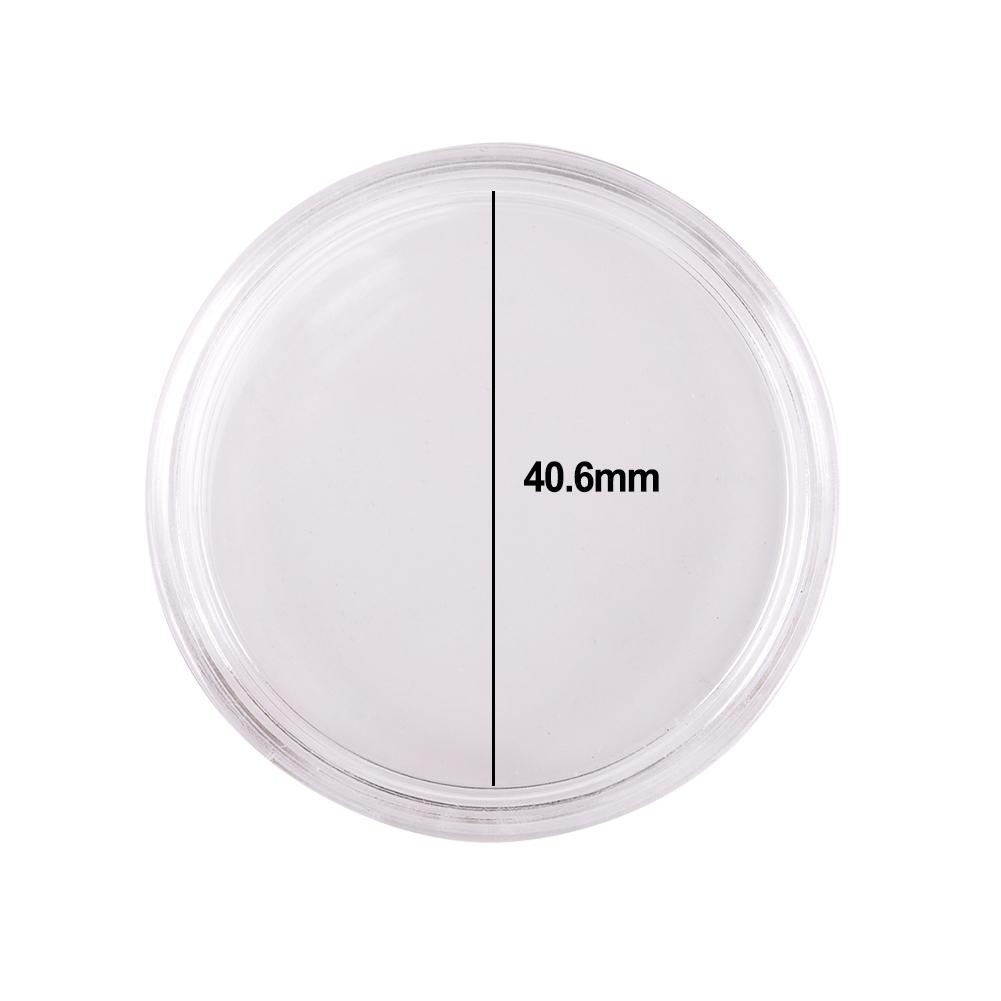 Coin Box 1Oz Coin Transparent Delicate Simple Stylish Beautiful 40.6mm